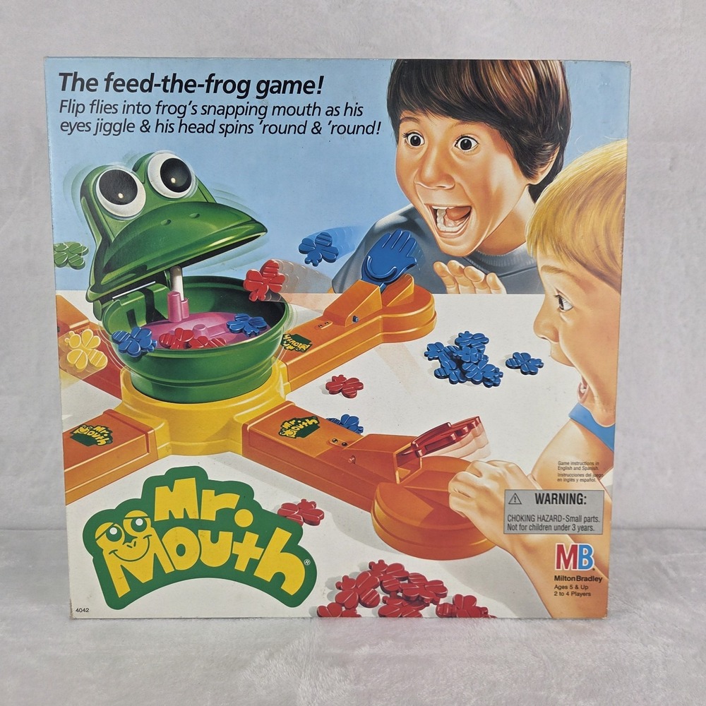 Vintage 1987 Mr Mouth Milton Bradley Feed The Frog Animated Game NEW Open Box